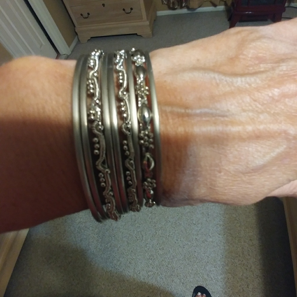 SILVER BANGLES